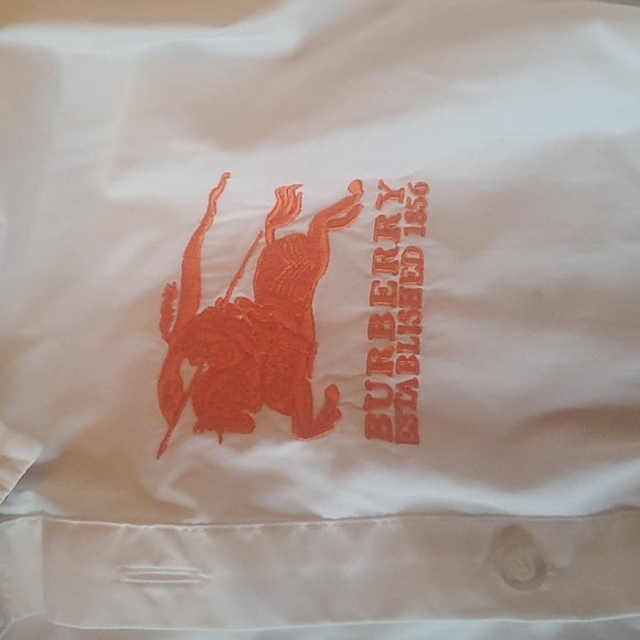 Boys 16 Youth Burberry Button down - Picture 2 of 4